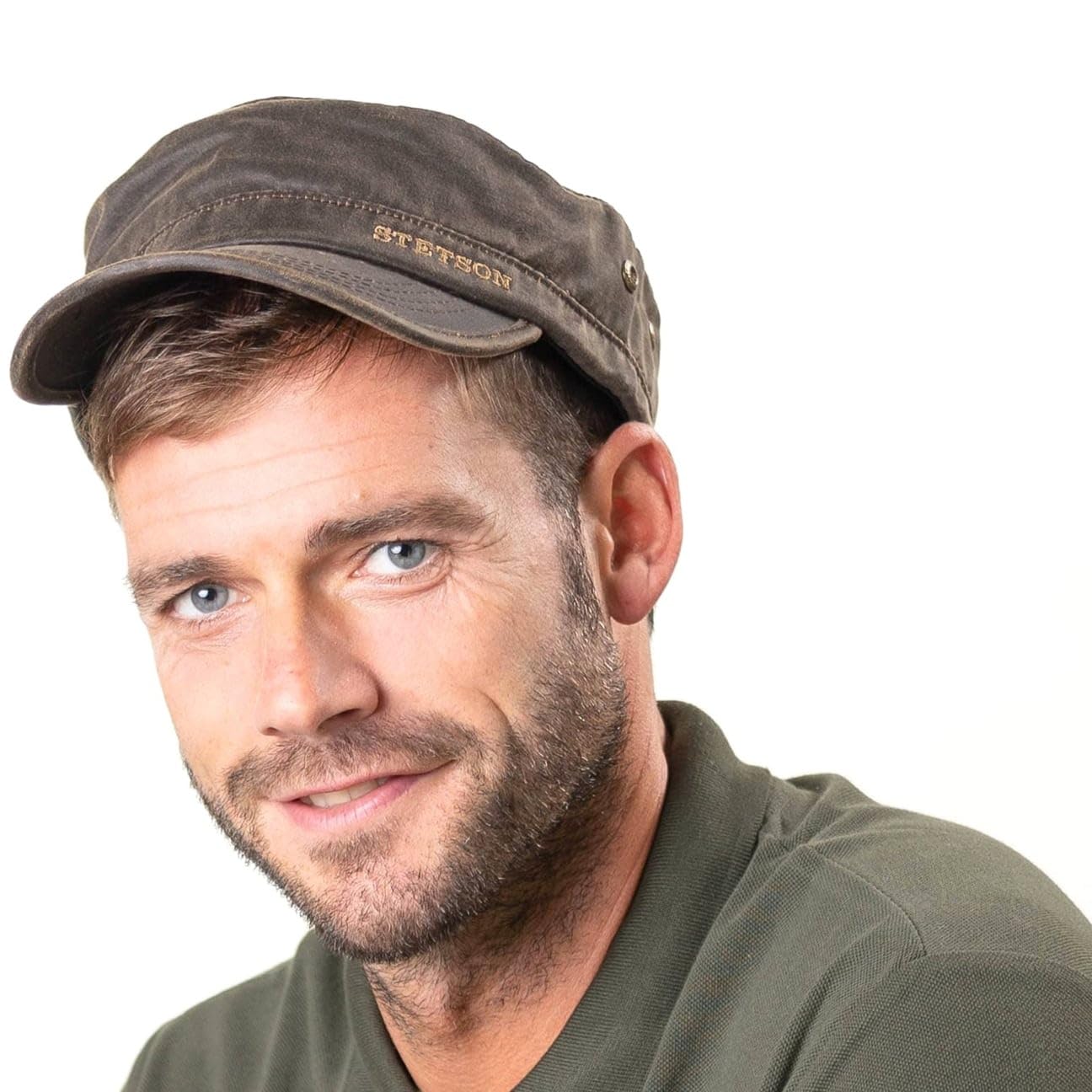 stetson-datto-armycap-herren-baumwollmix-uni image 3