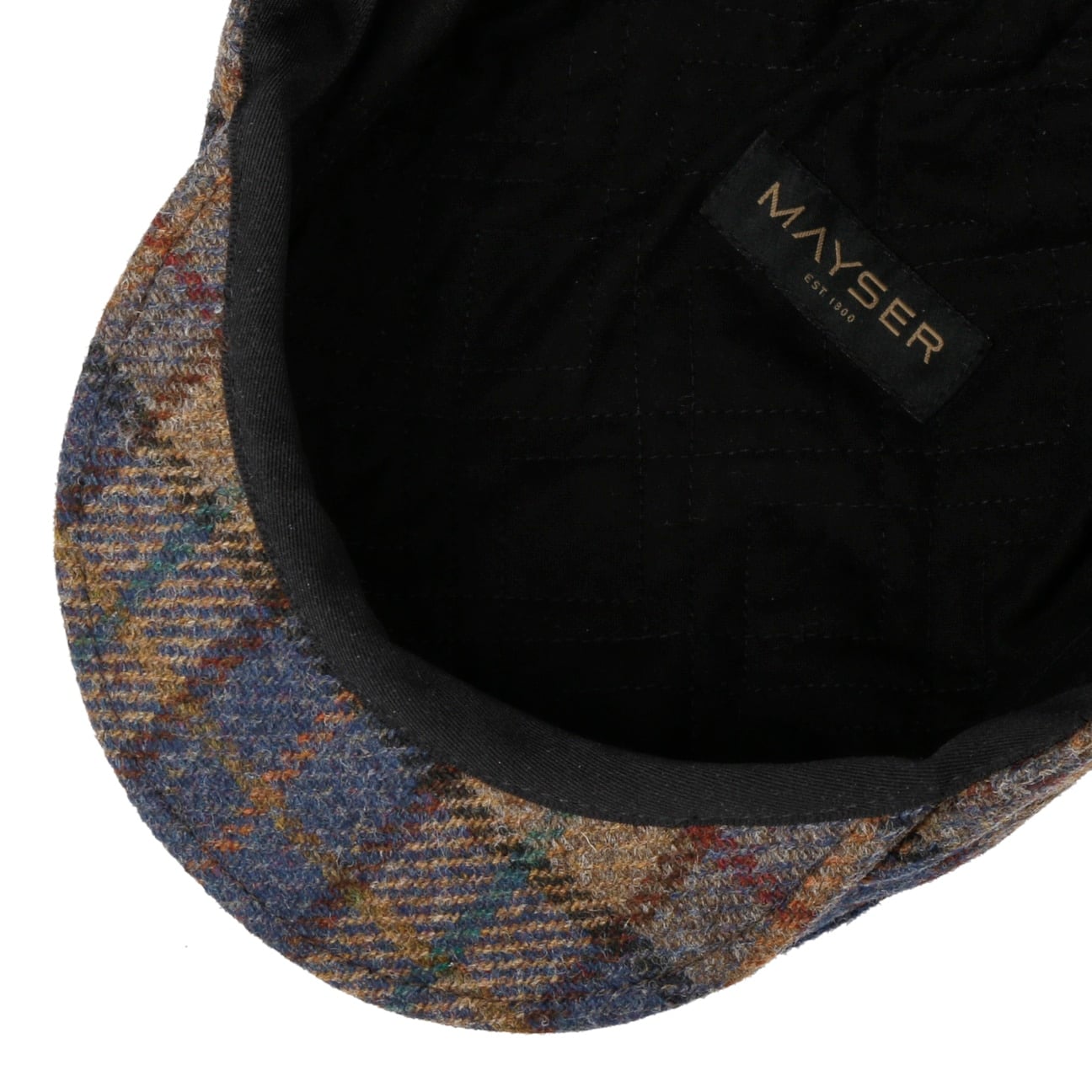 mayser-frankie-soft-check-shetland-flatcap-schurwolle image 4