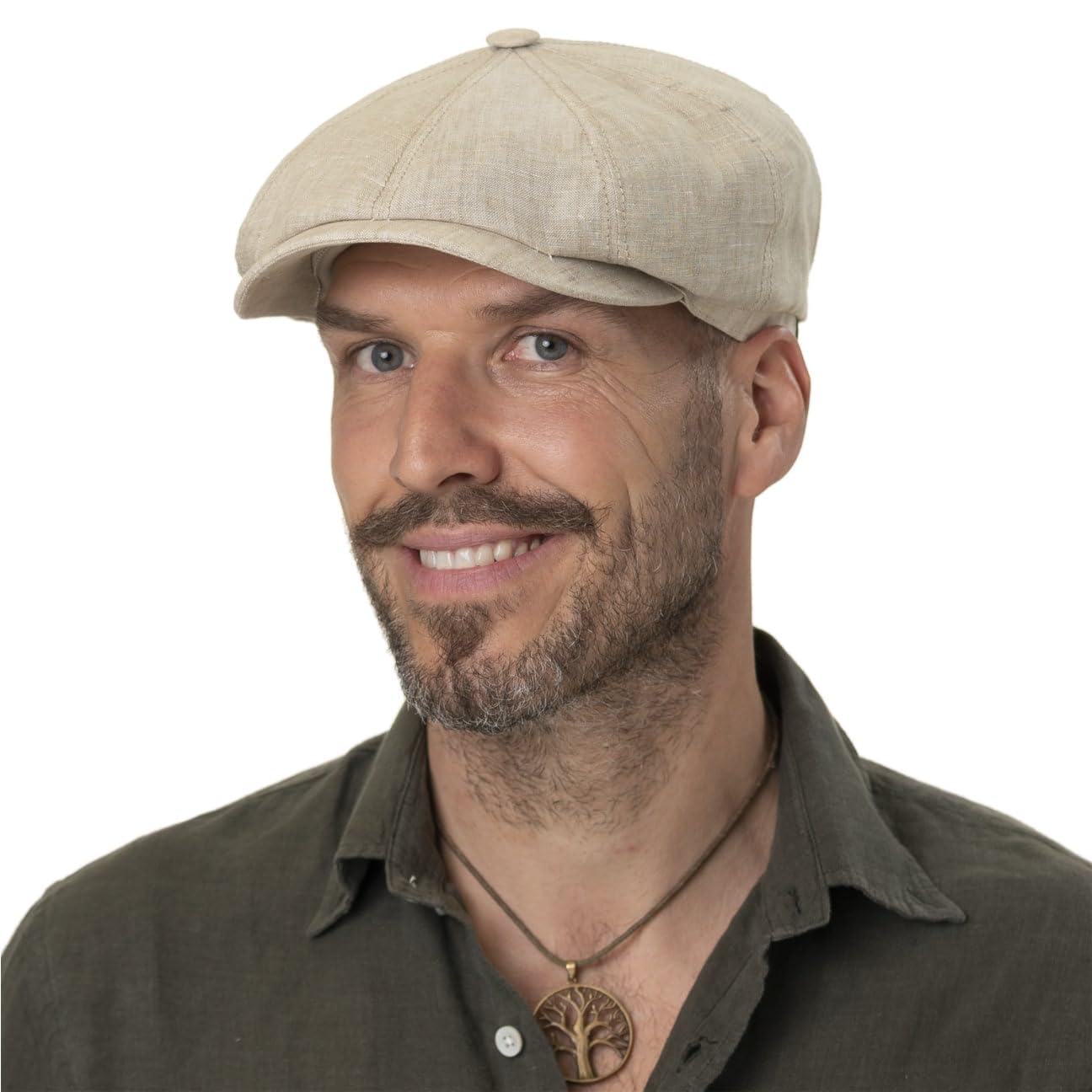 stetson-hatteras-flatcap-schirmm-tze-aus-100-leinen-uv-schutz-40-grau-herren image 3