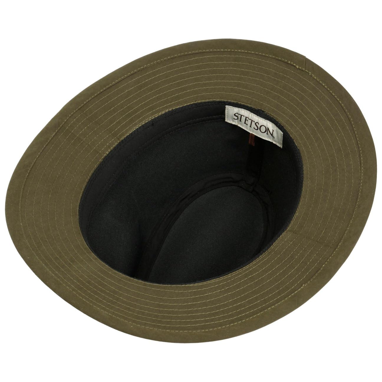 stetson-waxed-traveller-stoffhut-mit-leder-herren image 5