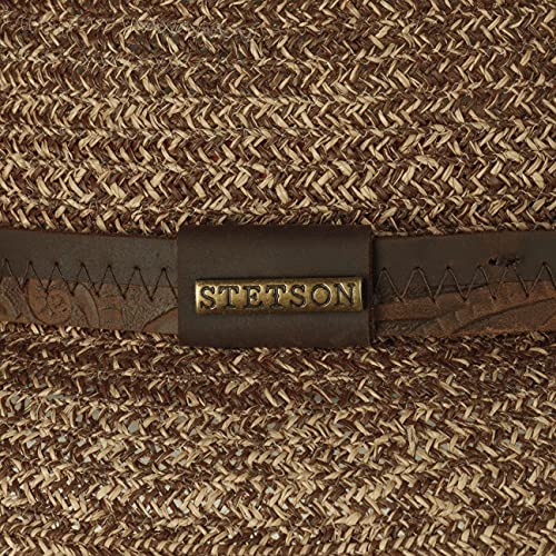 stetson-linnard-player-strohhut-pork-pie-mit-lederband-unisex-fr-hling-sommer image 8