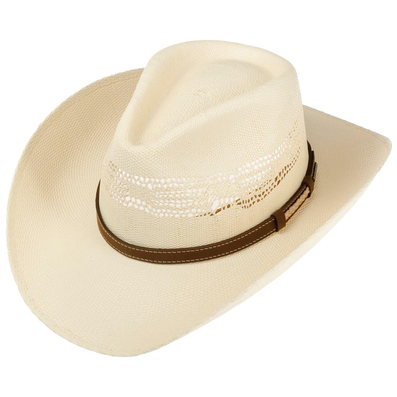 stetson-western-vented-toyo-strohhut-mit-lederband-sommer image 2