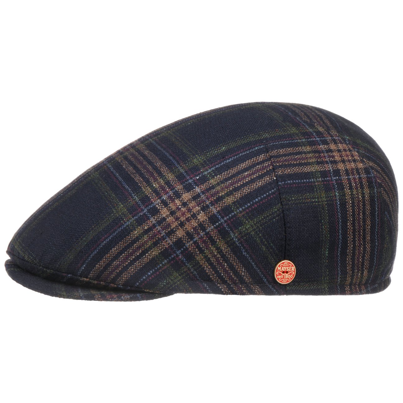 mayser-simon-plus-flatcap-mit-ohrenklappen-aus-seide-im-karo image 8