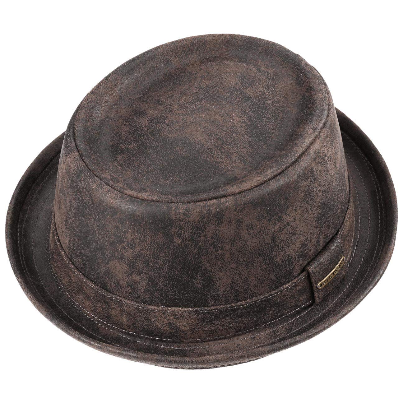 stetson-pennsylvania-pigskin-porkpie-hut-herren-leder image 2