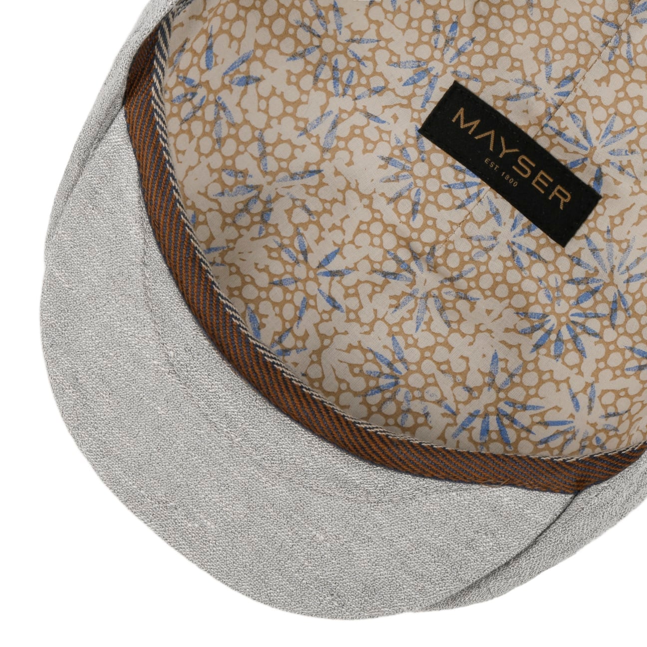 mayser-wallace-leinen-flatcap-schieberm-tze-meliert image 8