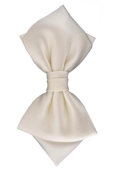 hemley-fliege-seide-satin-napoli-uni-ecru-zum-selbstbinden image 1
