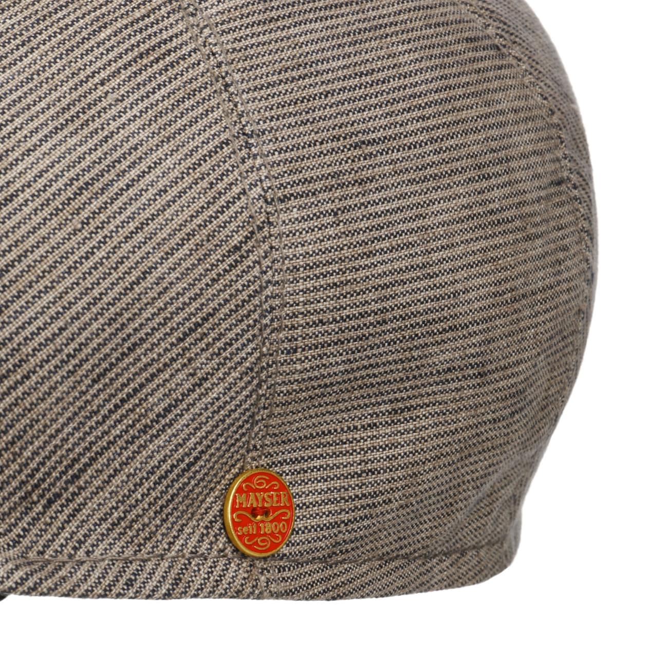 mayser-sidney-leinen-stripes-flatcap-herren image 5