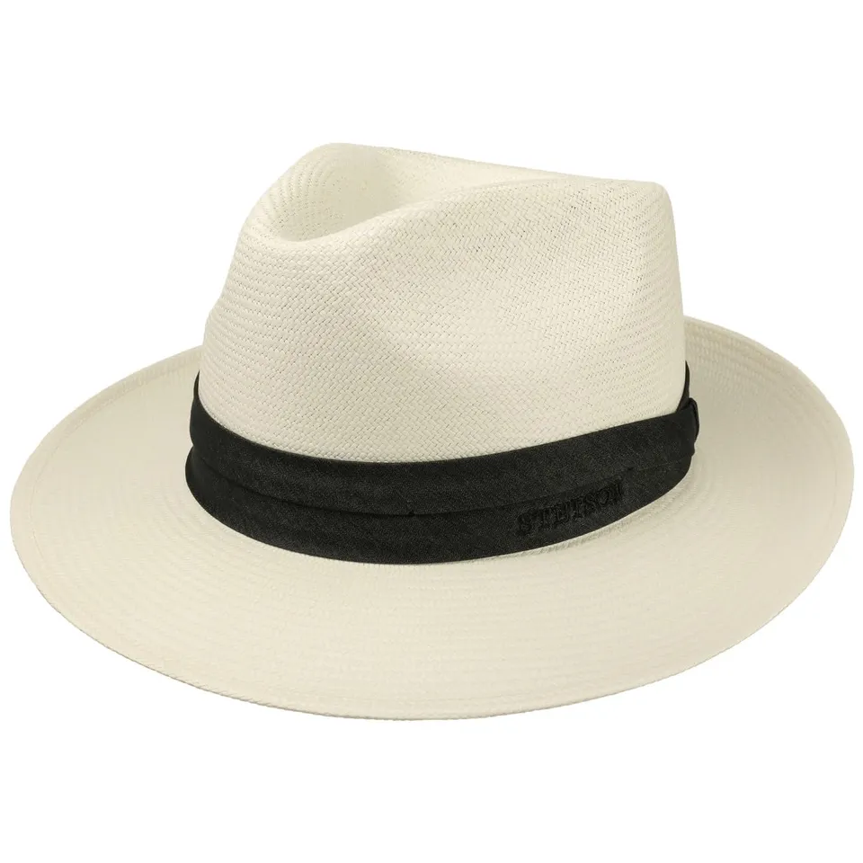 stetson-jenkins-bleached-panamahut-bogart-strohhut-offwhite-61-cm image 1
