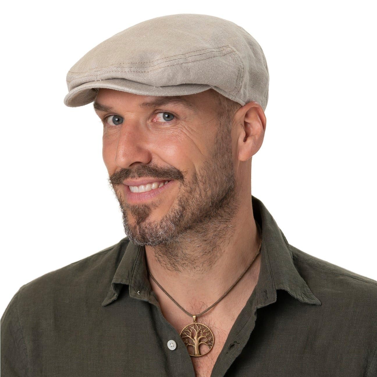 stetson-kent-sustainable-leinen-flatcap-herren-unifarbene-schieberm-tze-mit-uv-s image 2