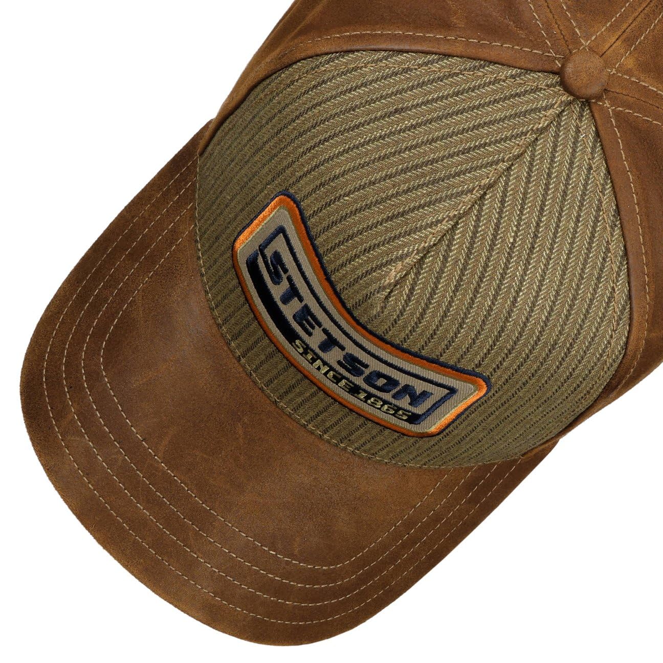 stetson-retro-stripes-truckercap-baseballcap-aus-leder-mix-mehrfarbig image 4