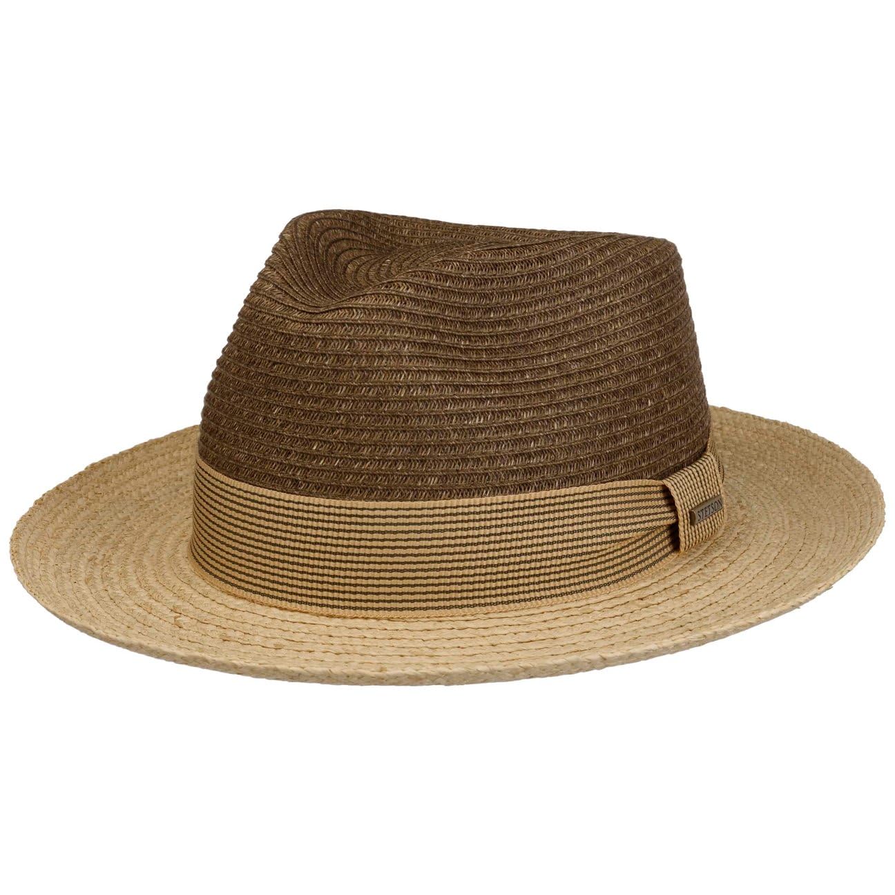 stetson-fedora-strohhut-toyo-raffia-ripsband-mehrfarbig-damen-herren image 5