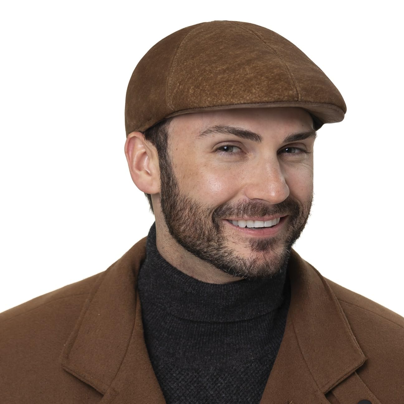 stetson-texas-lambskin-flatcap-ledercap-lammleder-meliert image 2