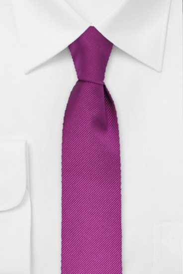ascot-krawatte-uni-rips-lila-aus-seide image 1