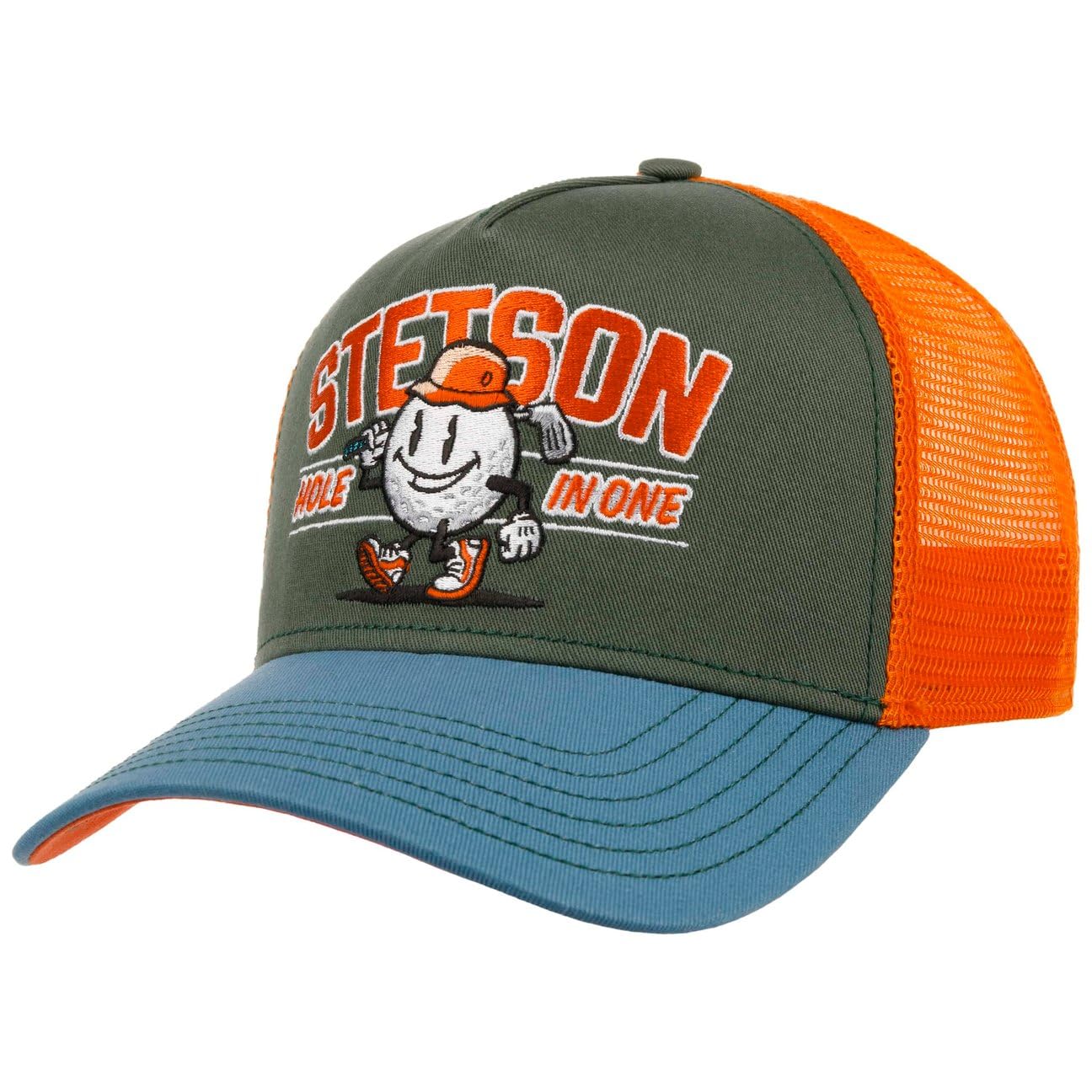 stetson-hole-in-one-trucker-cap-snapback-baumwolle-herren image 1