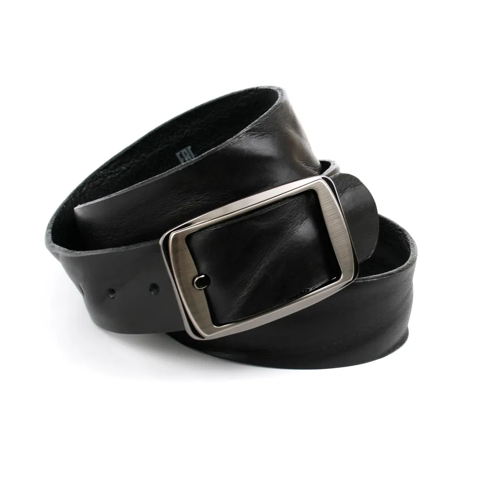 anthoni-crown-herren-vollleder-jeansg-rtel-schwarz-4-cm-dornschlie-e image 1