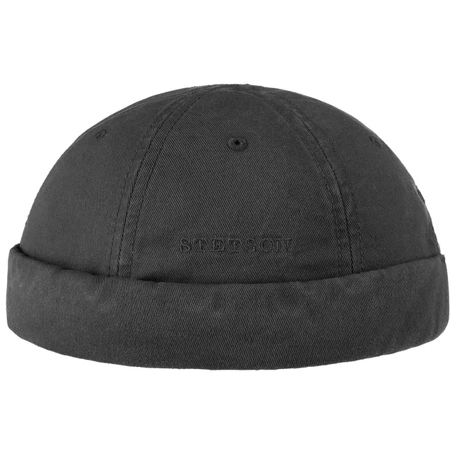 stetson-ocala-dockerhut-herren-schwarz-baumwolle-used-look image 1