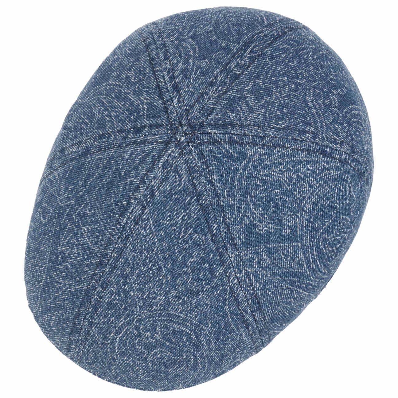stetson-texas-denim-paisley-flatcap-aus-baumwolle-mit-uv-schutz-40-herren image 2