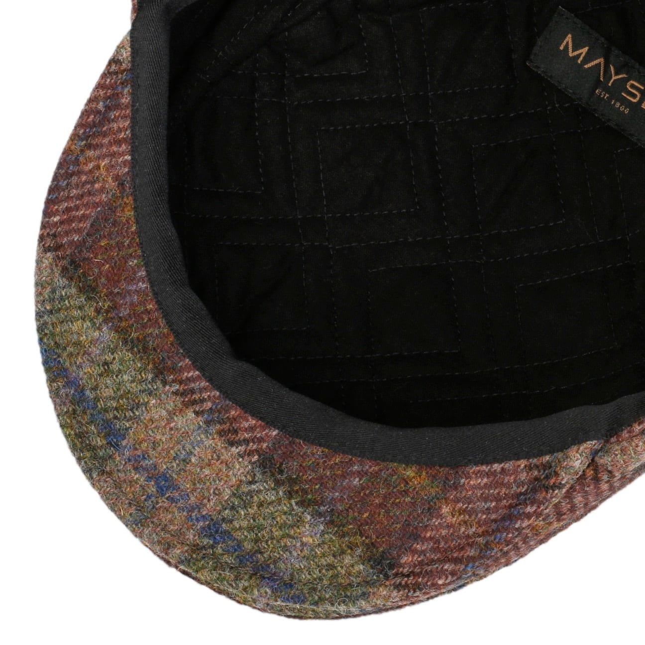 mayser-frankie-soft-shetland-flatcap-karierte-schieberm-tze-aus-reiner-schurwoll image 4