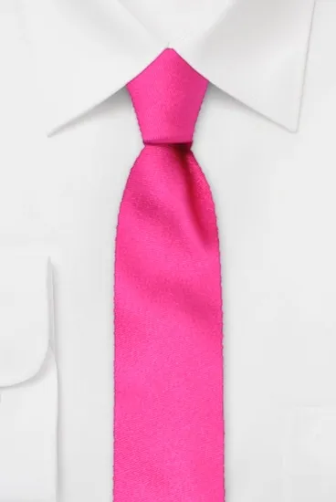 ascot-krawatte-uni-satin-fuchsia-100-seide-7-5-x-150-cm image 1