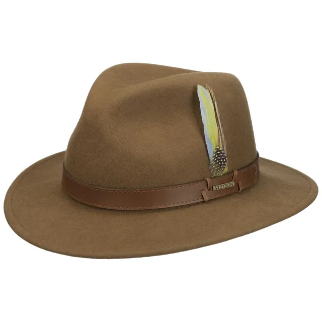 stetson-halderson-traveller-wollfilz-hut-herren-vitafelt-made-in-usa image 1