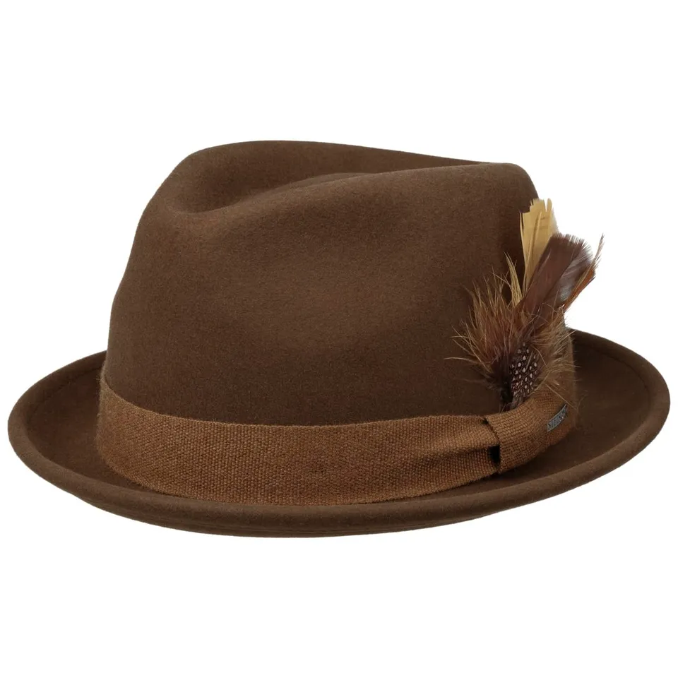 stetson-guilford-player-wollhut-wollfilz-wasserabweisend-mit-feder-unisex image 1