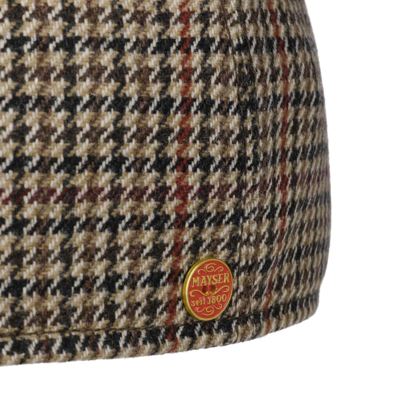 mayser-paddy-casual-houndstooth-flatcap-woll-flatcap-hahnentritt image 5