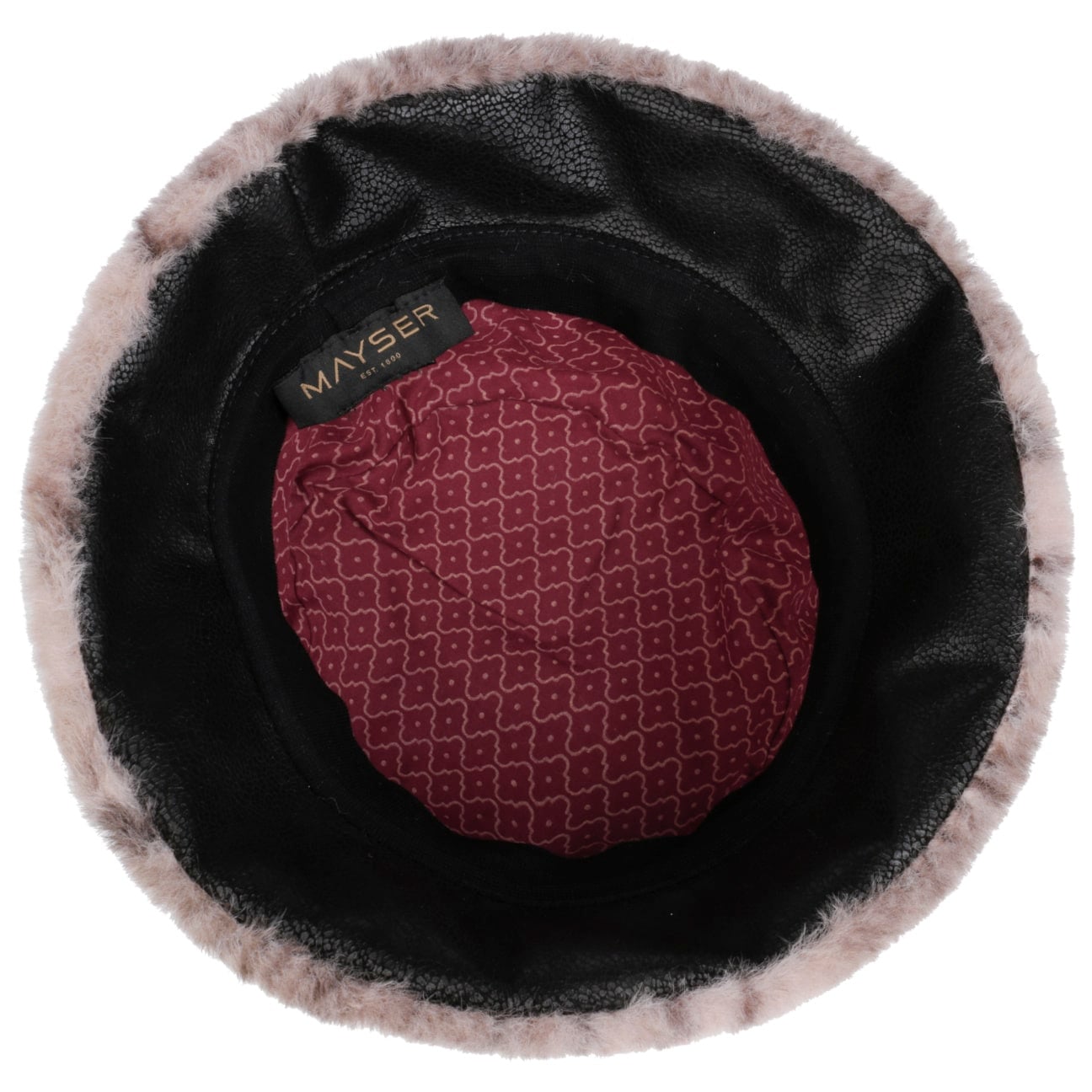 mayser-ella-rose-bucket-stoffhut-fake-fur-ros-tiermuster image 4