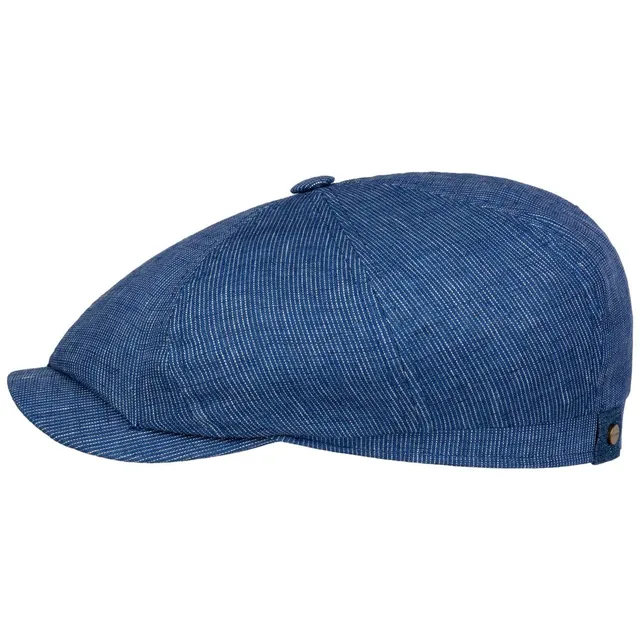 stetson-hatteras-pandico-flatcap-leinen-nadelstreifen-herren image 1
