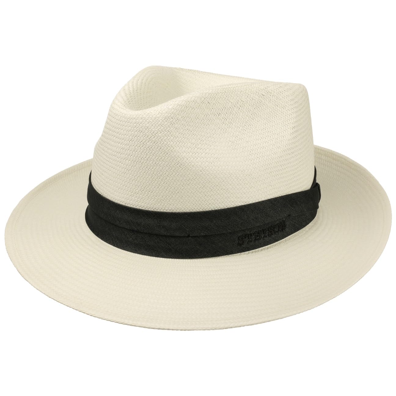 stetson-jenkins-bleached-panamahut-bogart-strohhut-offwhite-61-cm image 1