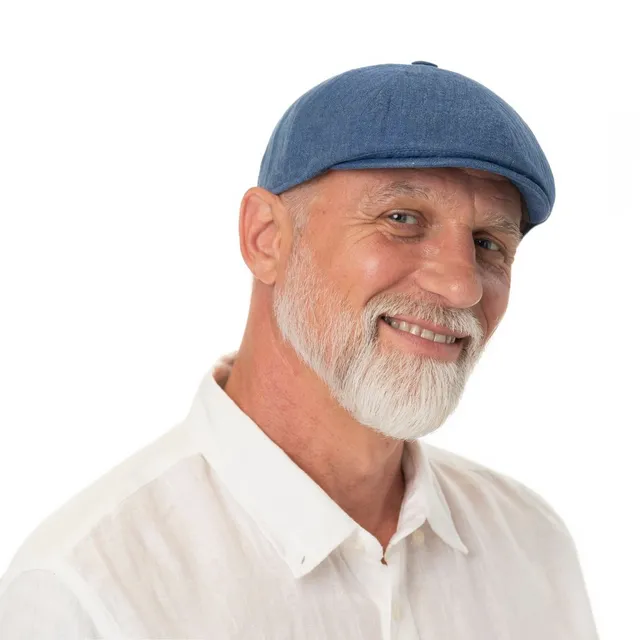 mayser-wallace-leinen-flatcap-schieberm-tze-meliert image 1