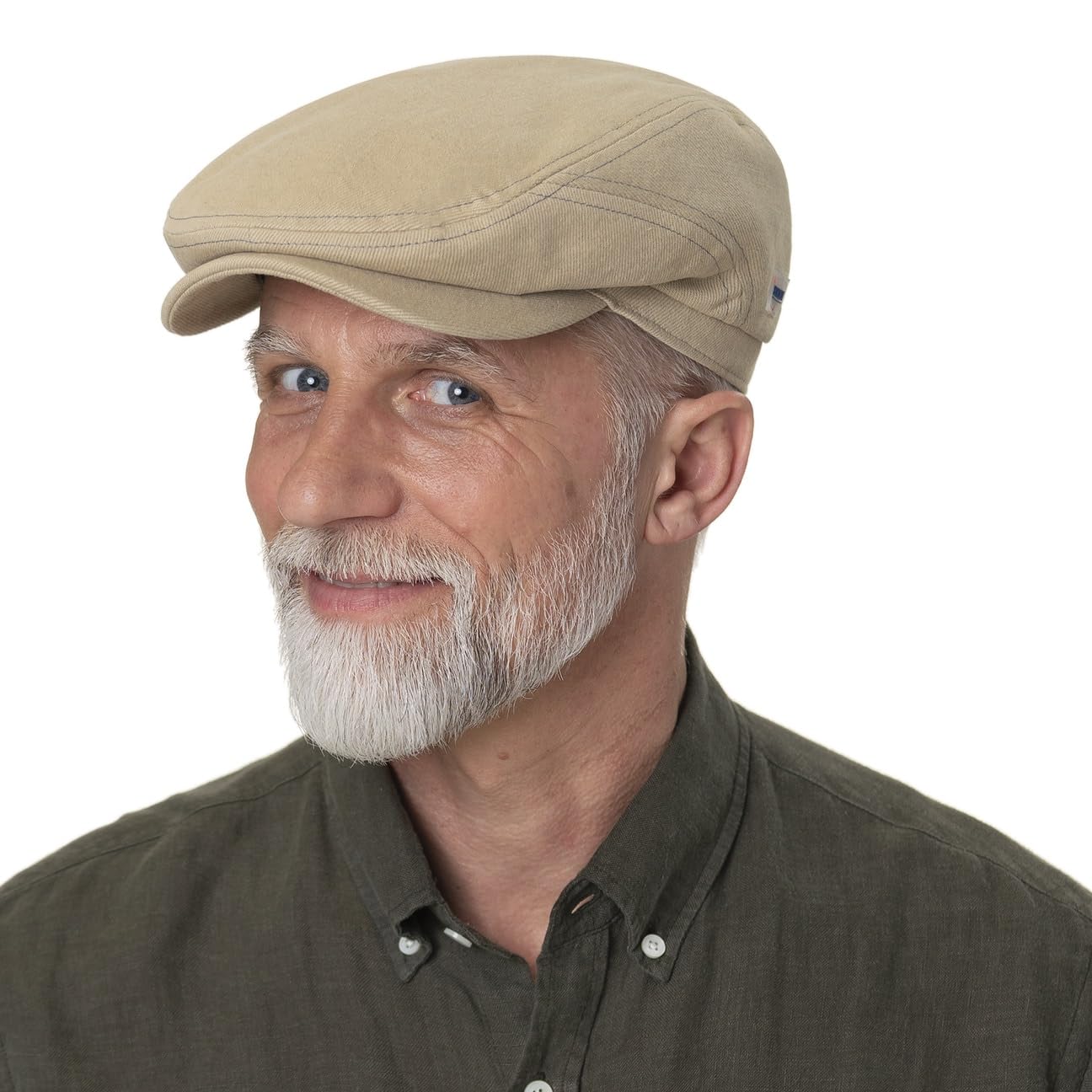 stetson-sustainable-cotton-driver-flatcap-baumwolle-meliert-einfarbig image 2