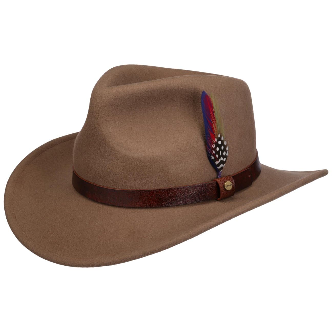 stetson-open-road-oklahoma-westernhut-herren-wollfilz-asahi-guard-lederband-mit- image 1