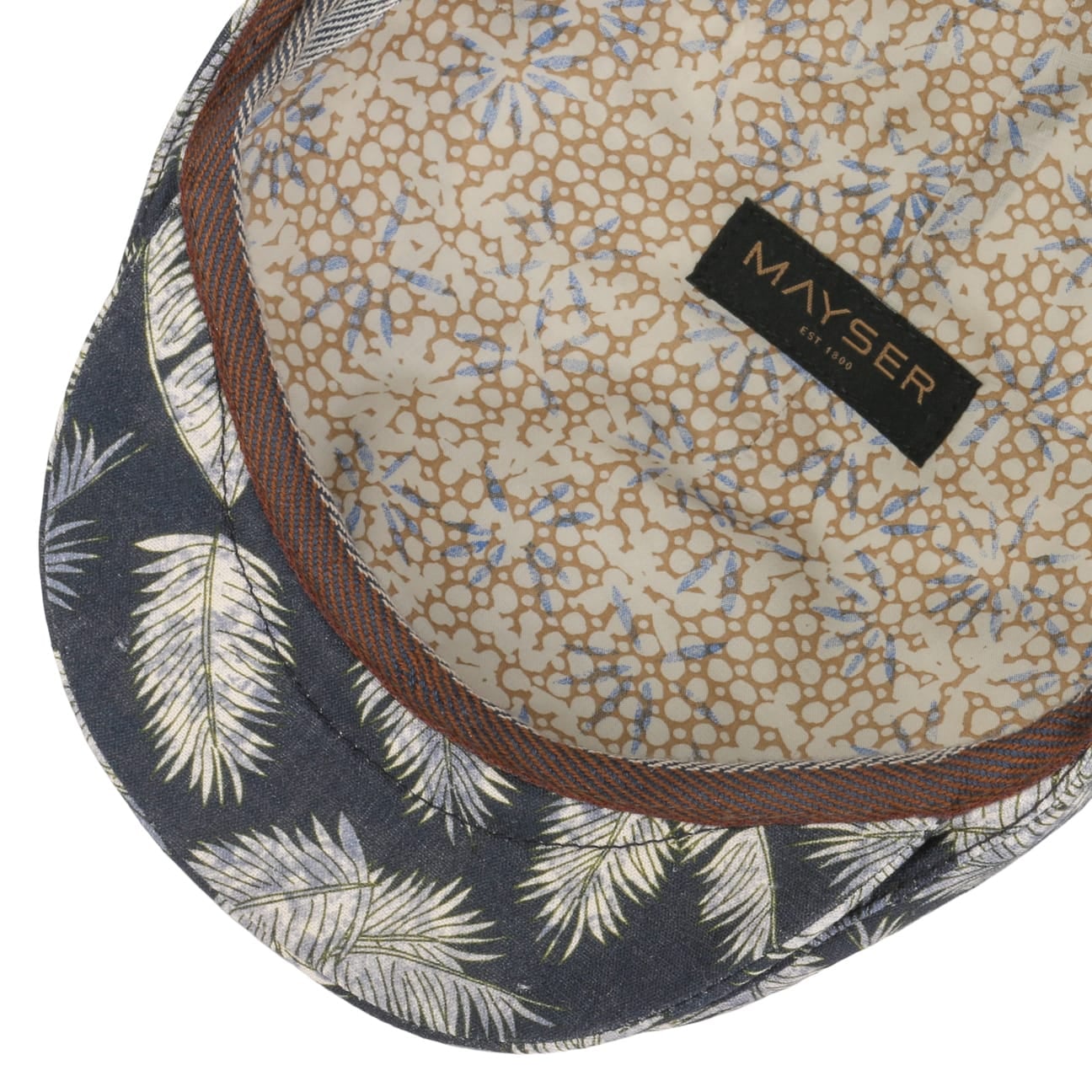 mayser-sidney-leaf-flatcap-blumen-leinen-herren image 3