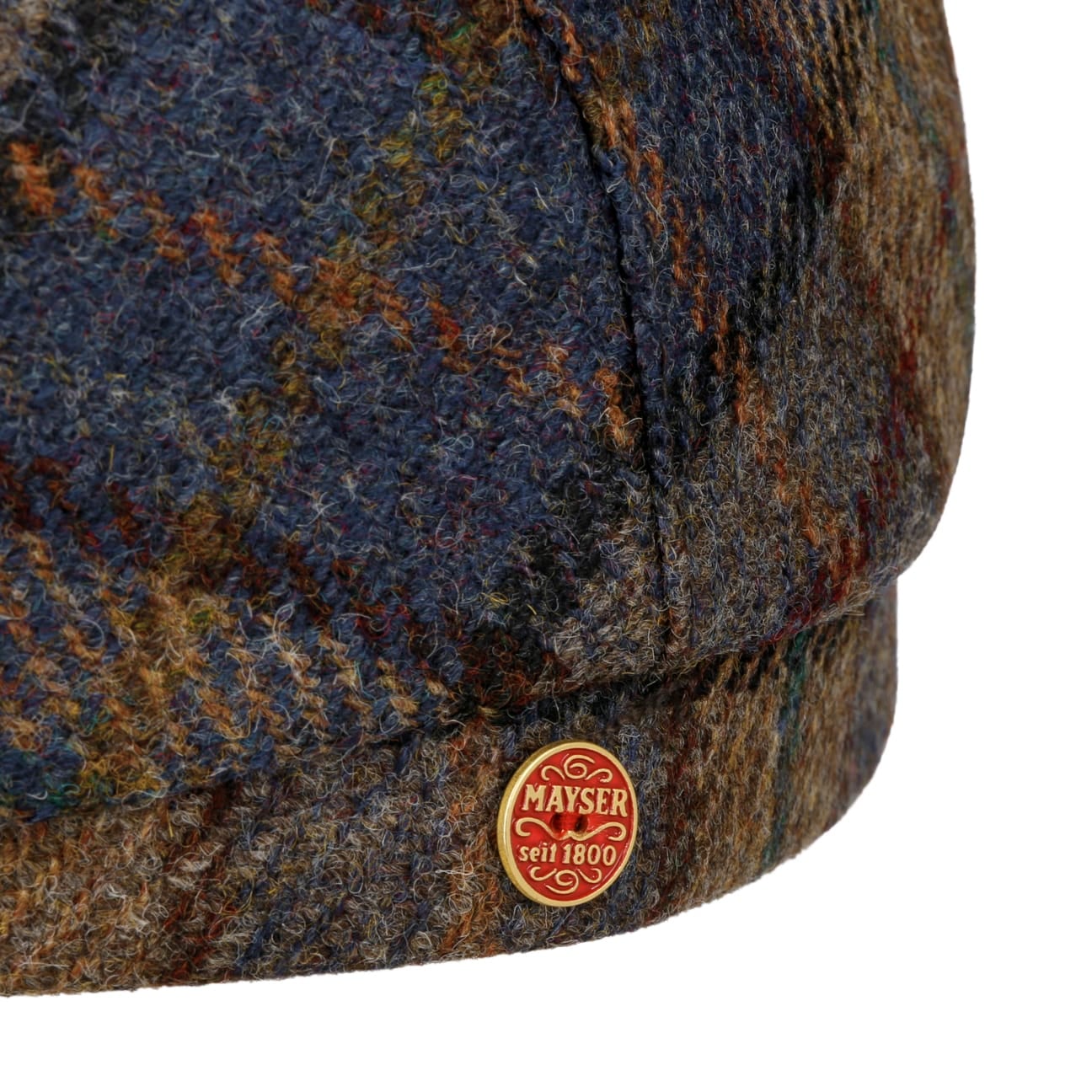 mayser-frankie-soft-check-shetland-flatcap-schurwolle image 5