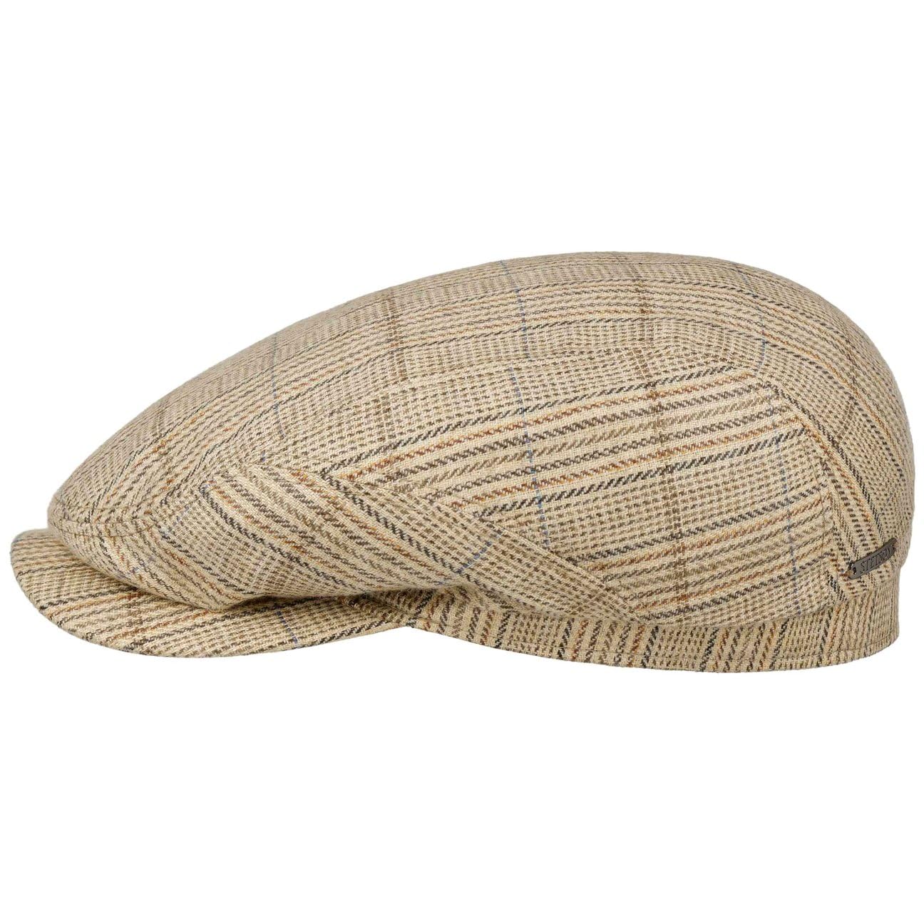 stetson-driver-flatcap-linen-mix-stripe-made-in-germany-herren image 1