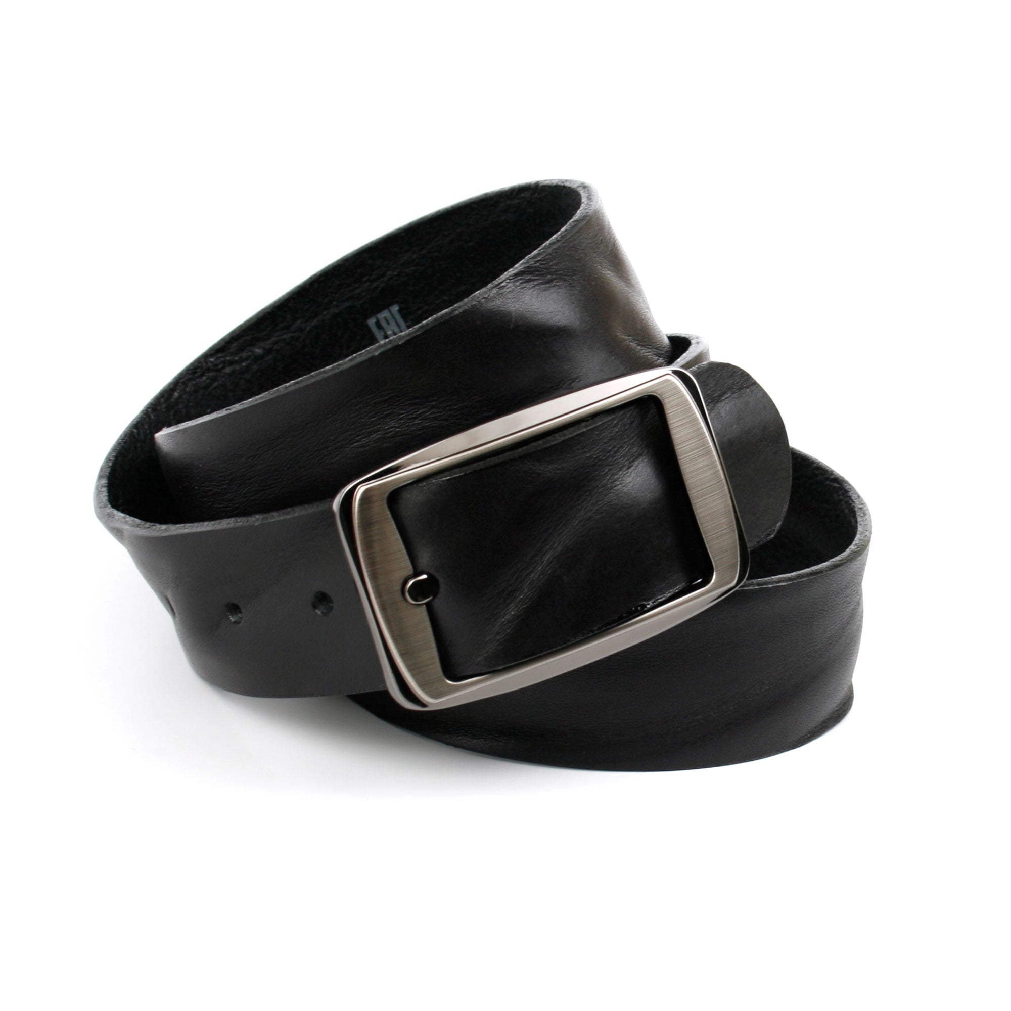 anthoni-crown-herren-vollleder-jeansg-rtel-schwarz-4-cm-dornschlie-e image 1