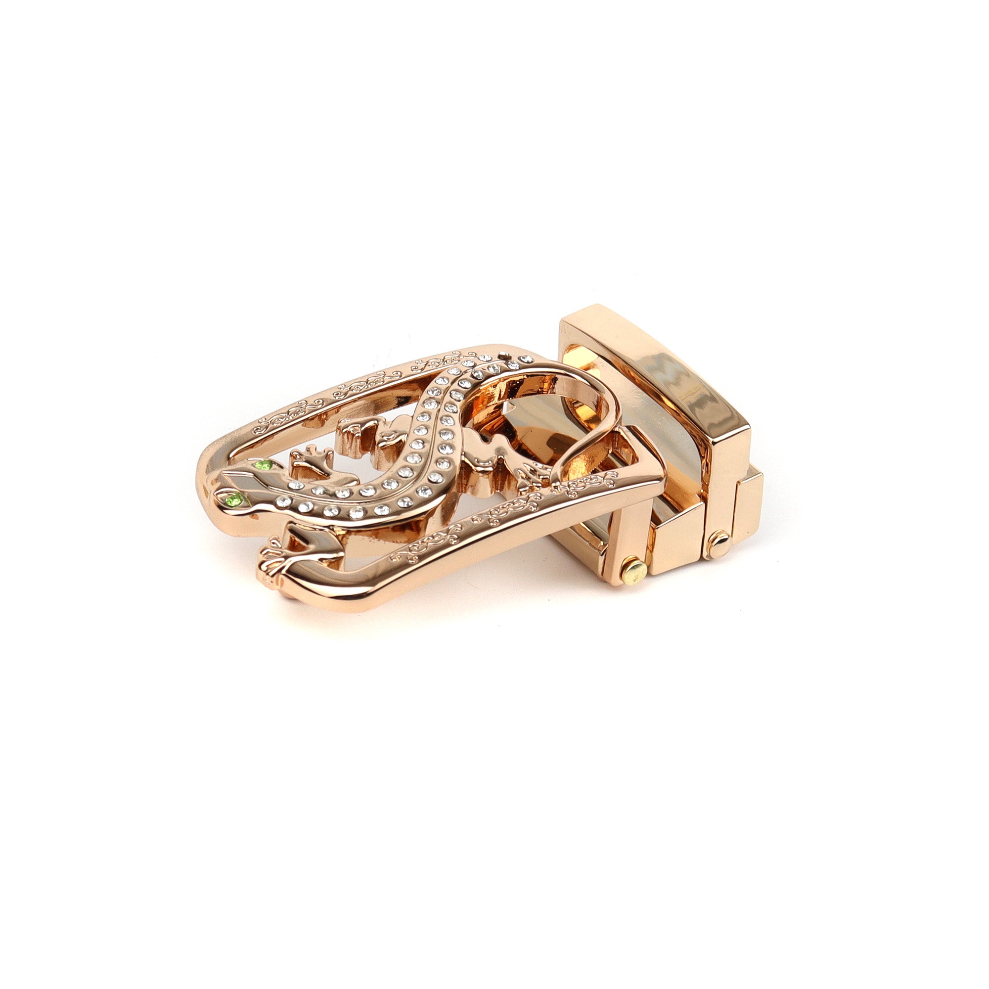 anthoni-crown-damen-lederg-rtel-4lztg-gold-eidechsen-schlie-e-kristalle image 2