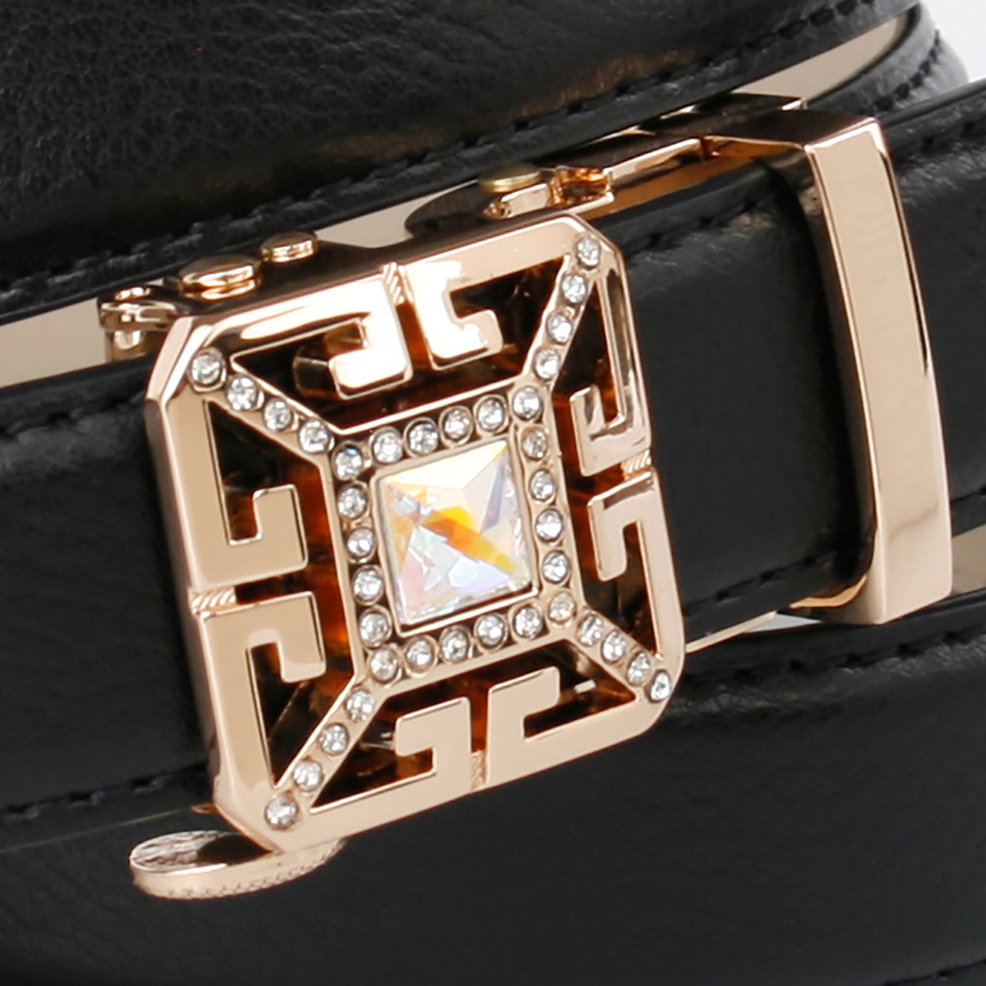 anthoni-crown-dameng-rtel-2-5-cm-mit-schmuck-schlie-e-automatik-lederg-rtel-femi image 2