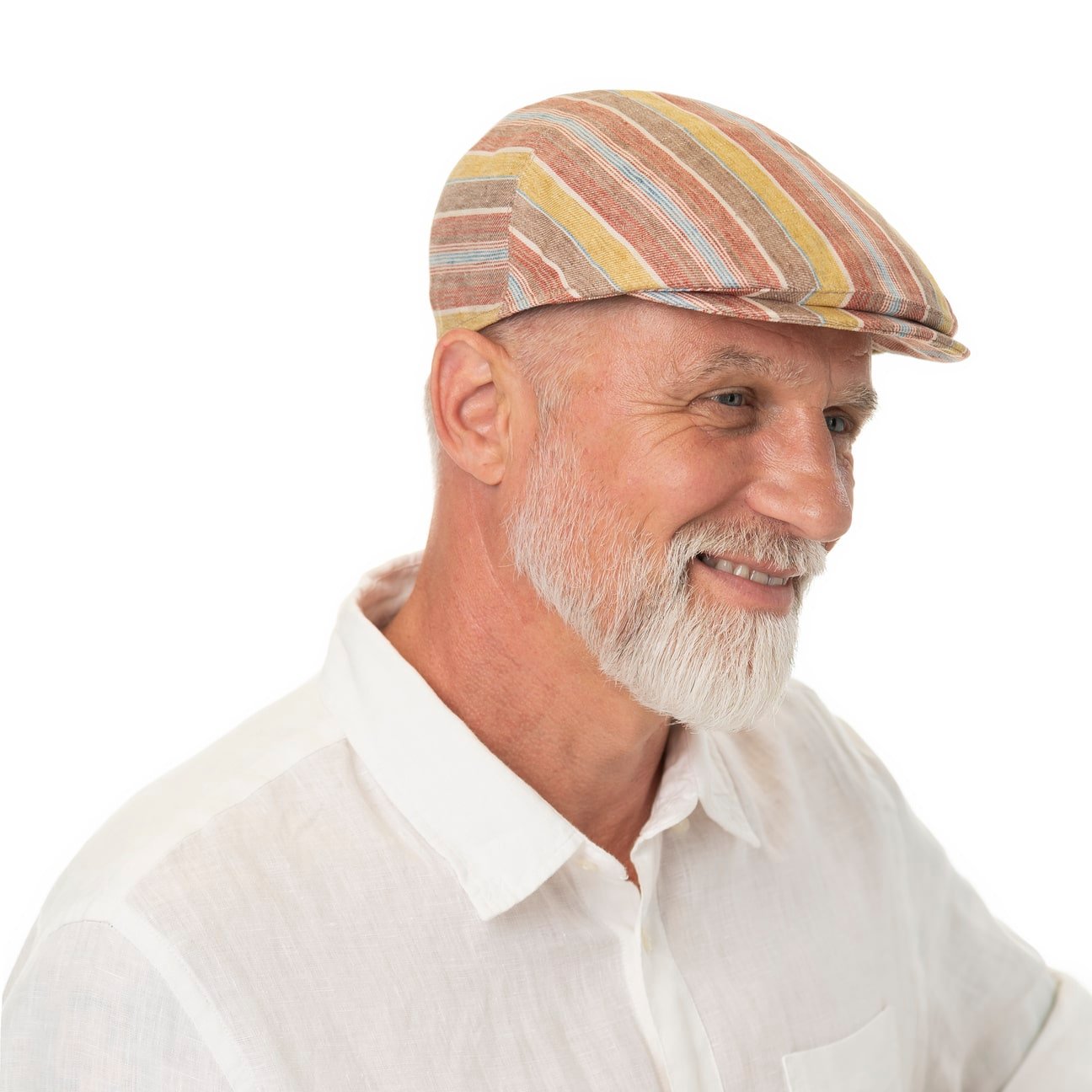 mayser-sidney-colour-stripes-flatcap-schieberm-tze-aus-leinen image 1