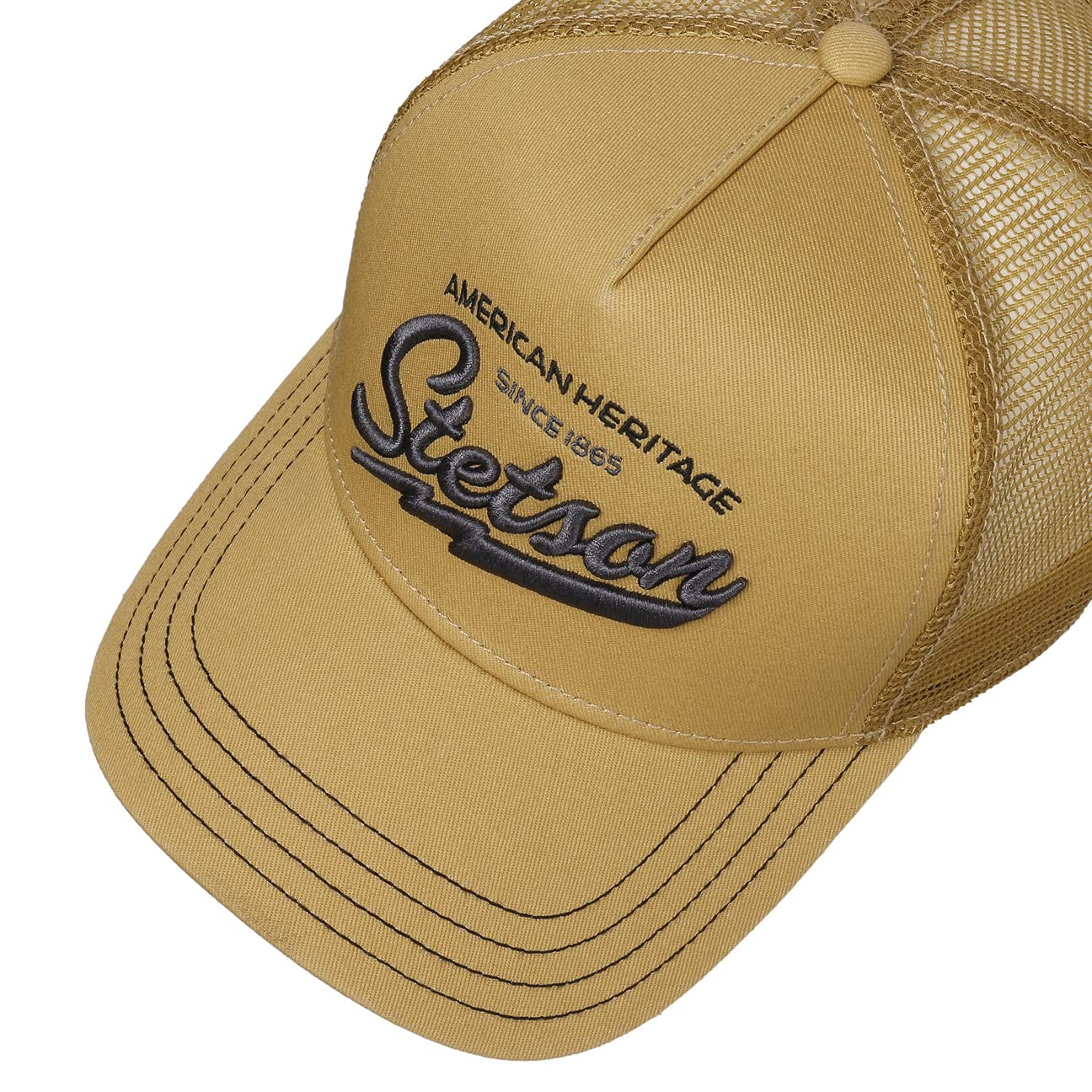 stetson-since-1865-trucker-cap-meshcap-herren-baumwolle-verstellbar-camel-one-si image 3