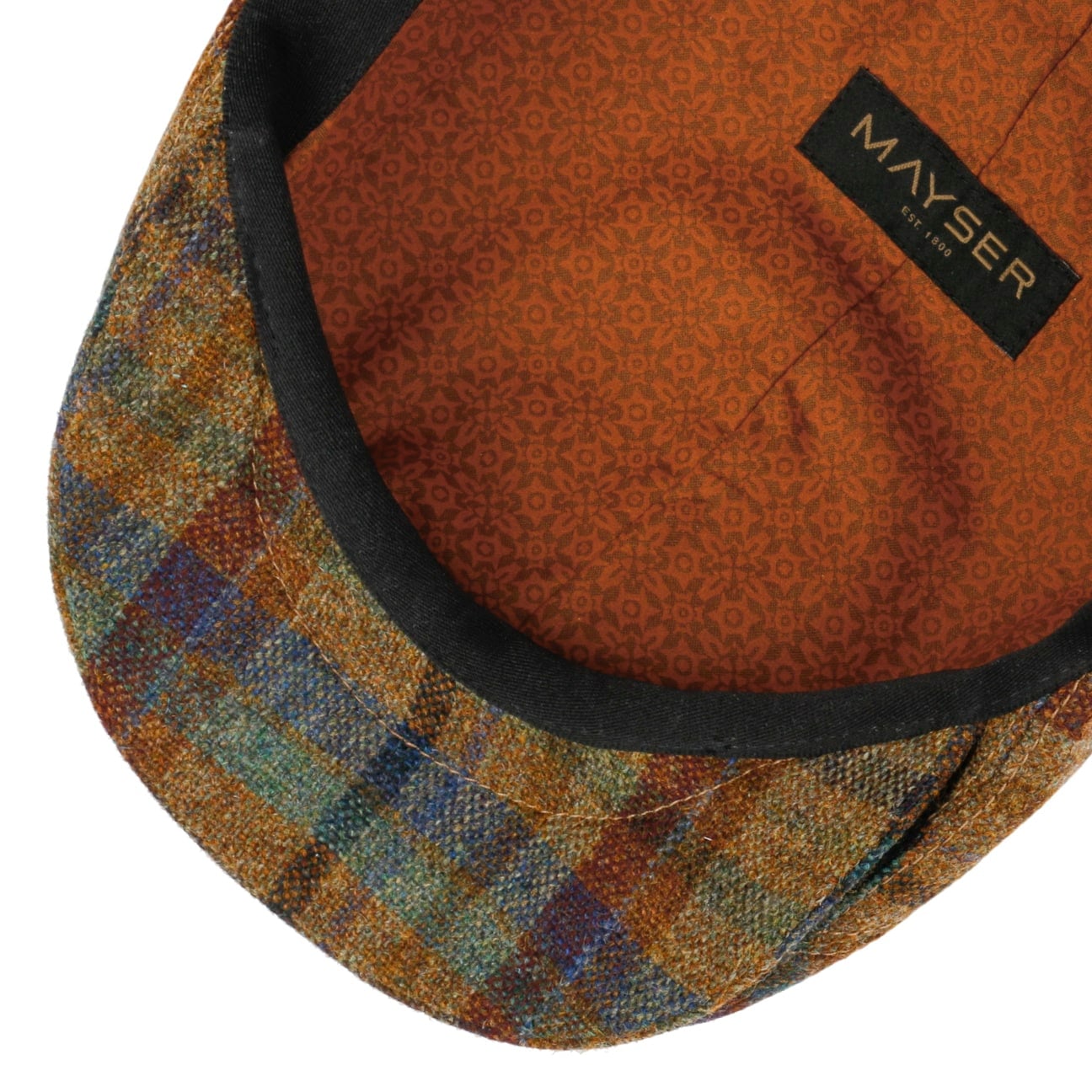 mayser-lennart-check-shetland-flatcap-schurwolle-flatcap-mit-karo image 4