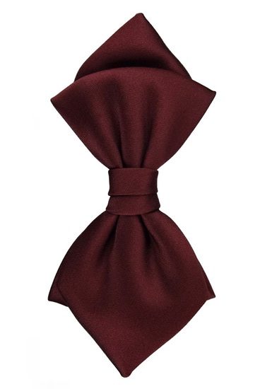 hemley-fliege-seide-satin-napoli-uni-weinrot-6-cm image 1