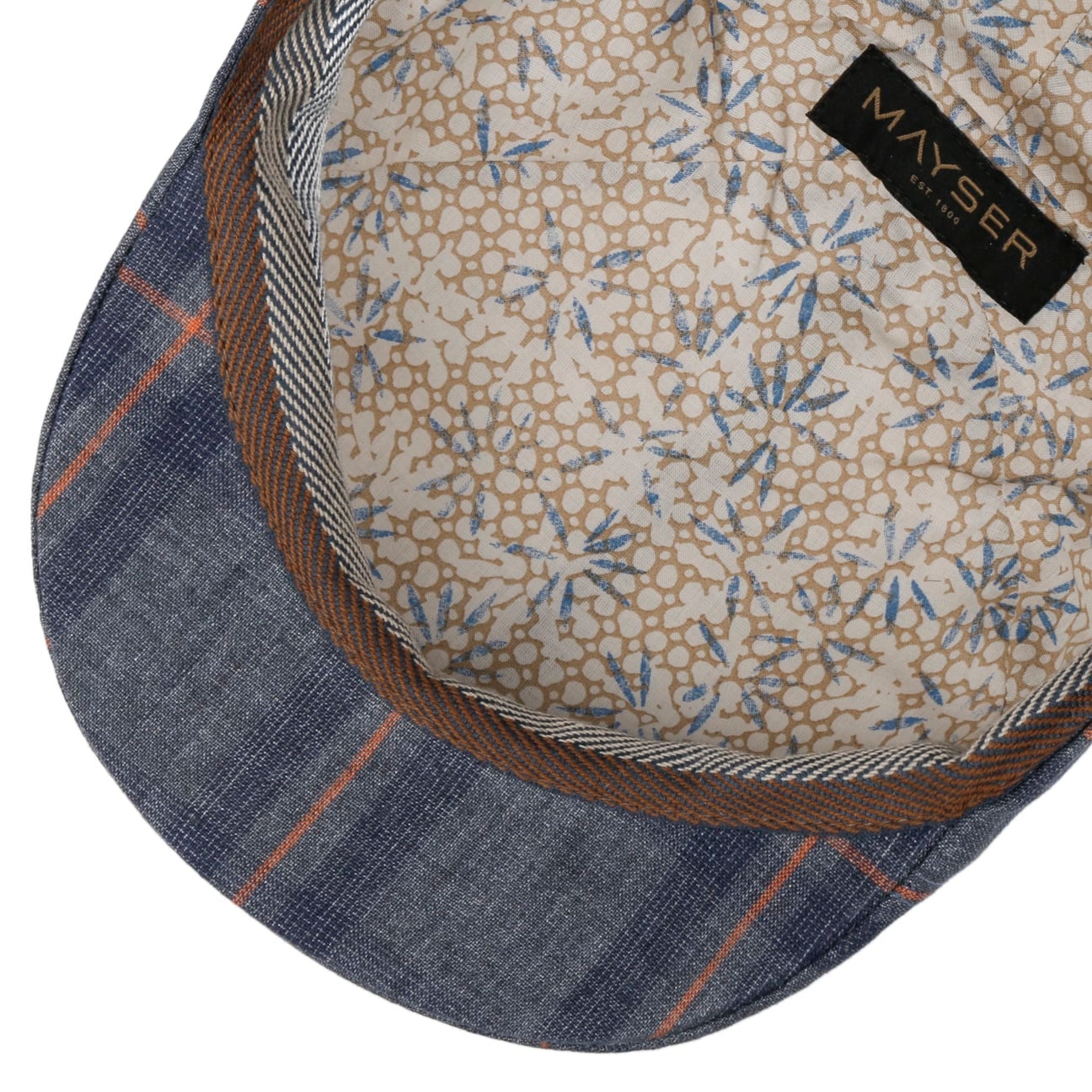 mayser-paddy-kampen-leinen-flatcap-mit-karomuster image 4