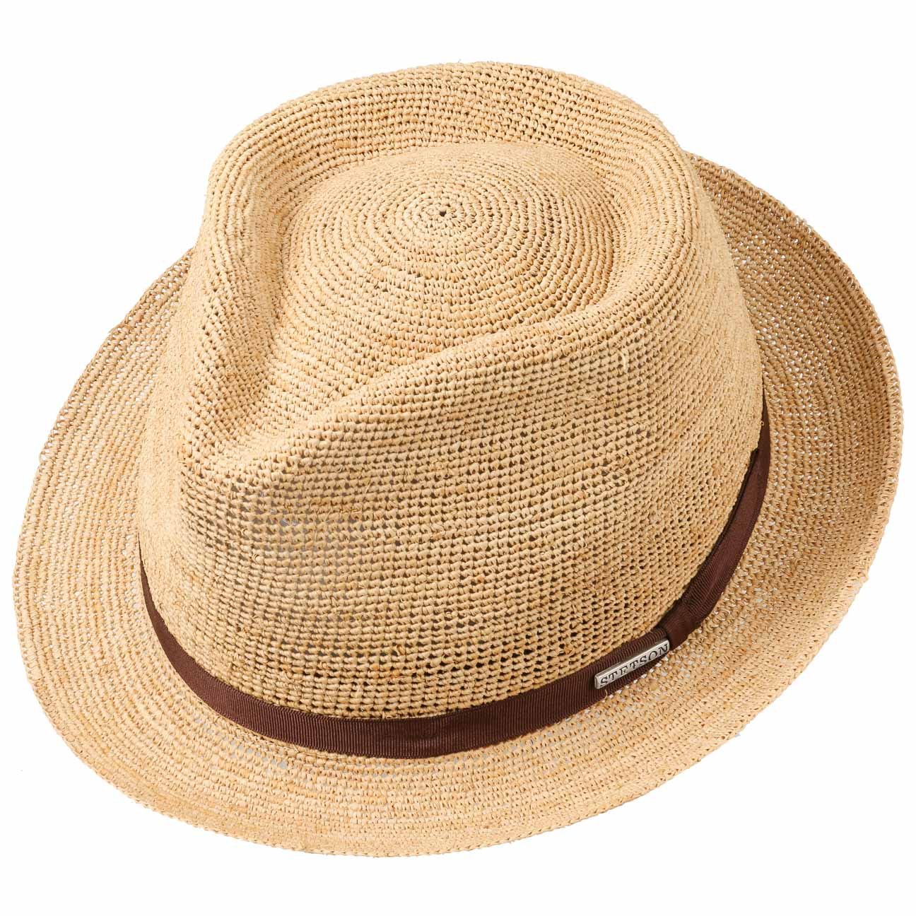 stetson-alpena-player-crochet-sonnenhut-raffiastroh-fedora-mit-ripsband image 2