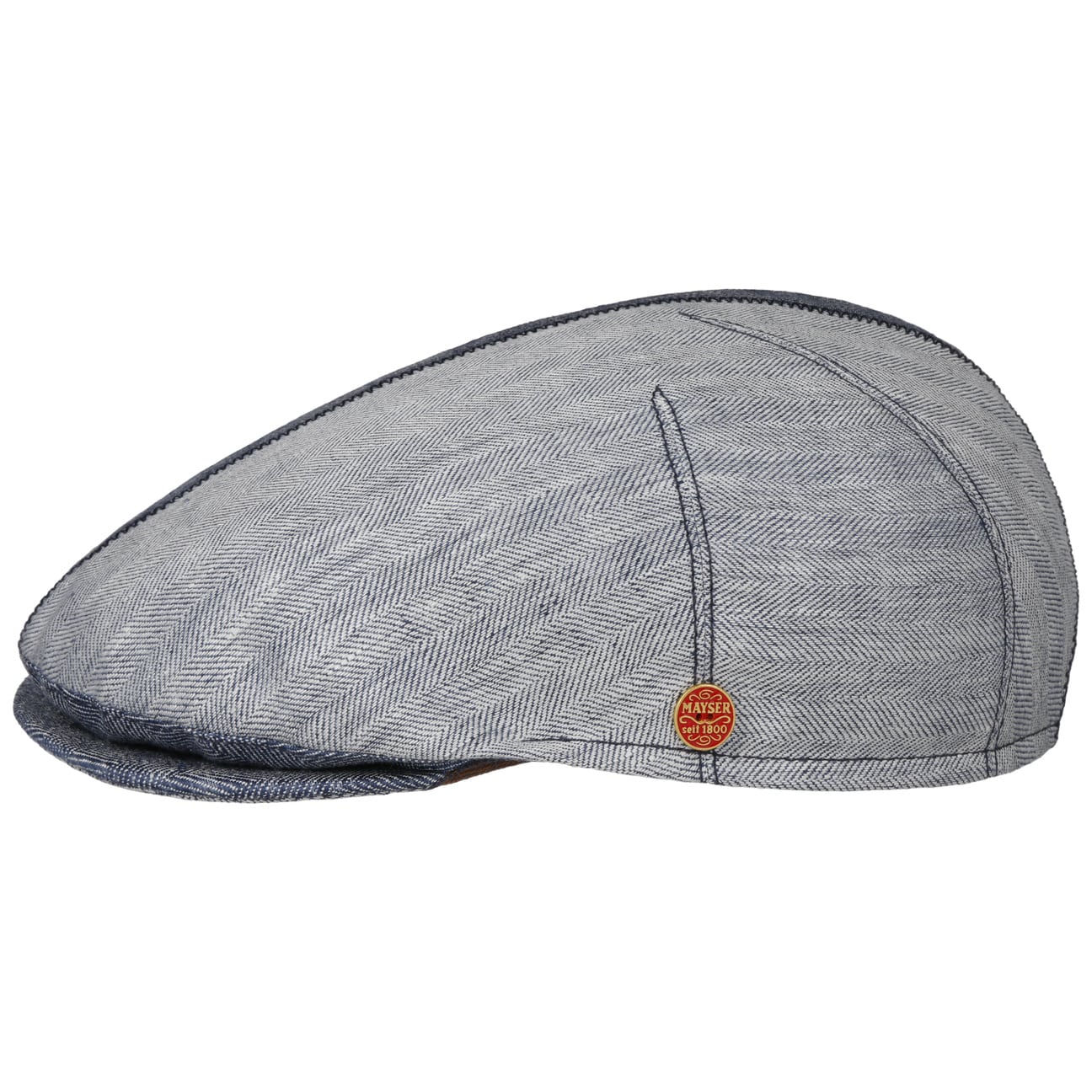 mayser-jasper-twotone-leinen-flatcap-herren-fischgr-t-zweifarbig image 2