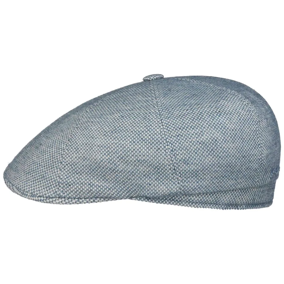 stetson-hatteras-cotton-mix-sustainable-flatcap-karo-herren image 1