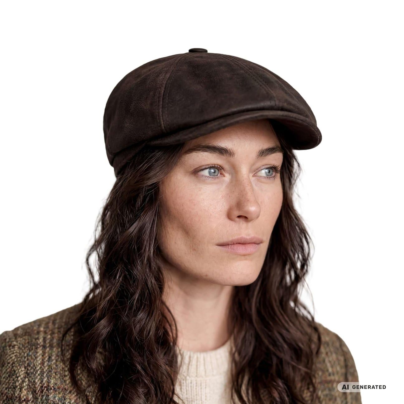 stetson-mccook-vintage-schirmm-tze-unisex-leder-flatcap-aus-schweinsleder image 2