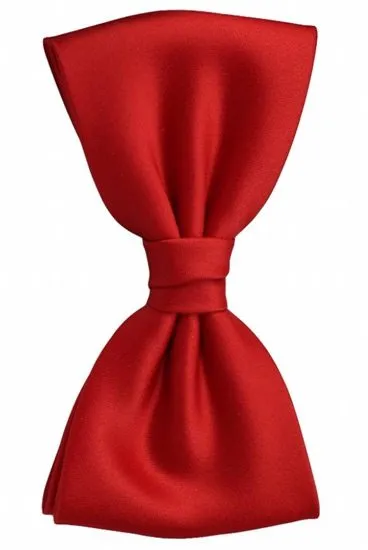 hemley-fliege-seide-satin-wien-uni-rot image 1