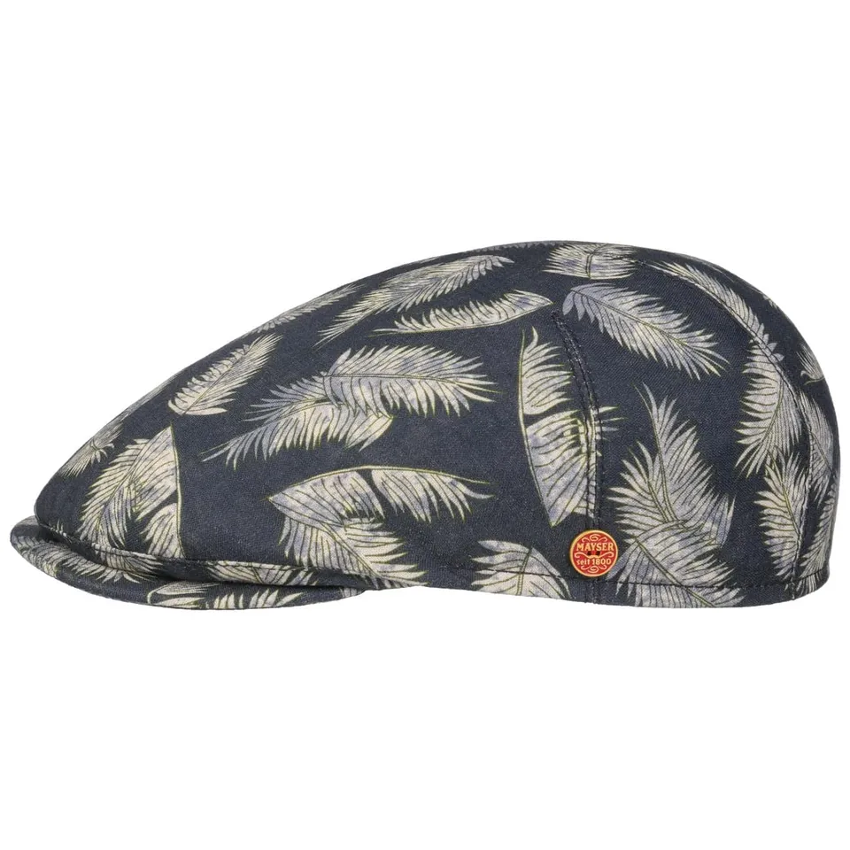 mayser-sidney-leaf-flatcap-blumen-leinen-herren image 1