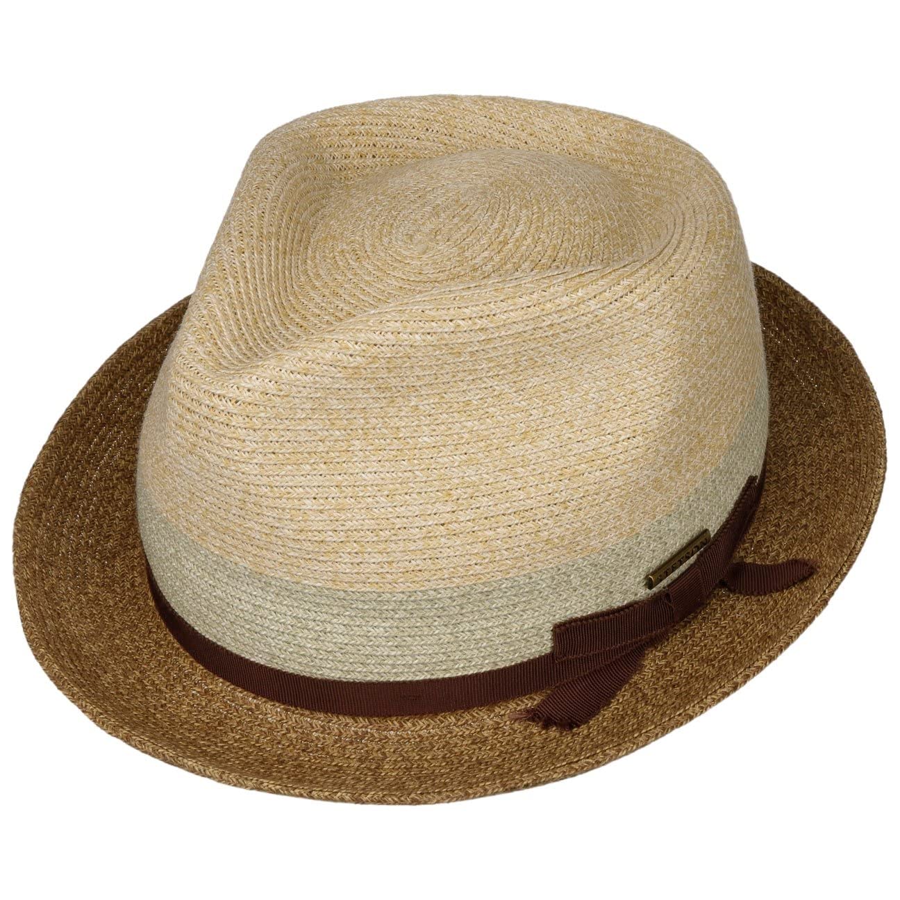 stetson-contrast-brim-player-toyo-strohhut-zweifarbiger-hut-mit-diamond-krone-uv image 3
